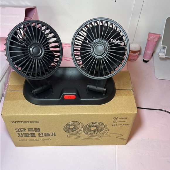 ✅NEW✅KMMOTORS Dual Fan with Adjustable Heads - Picture 1 of 4